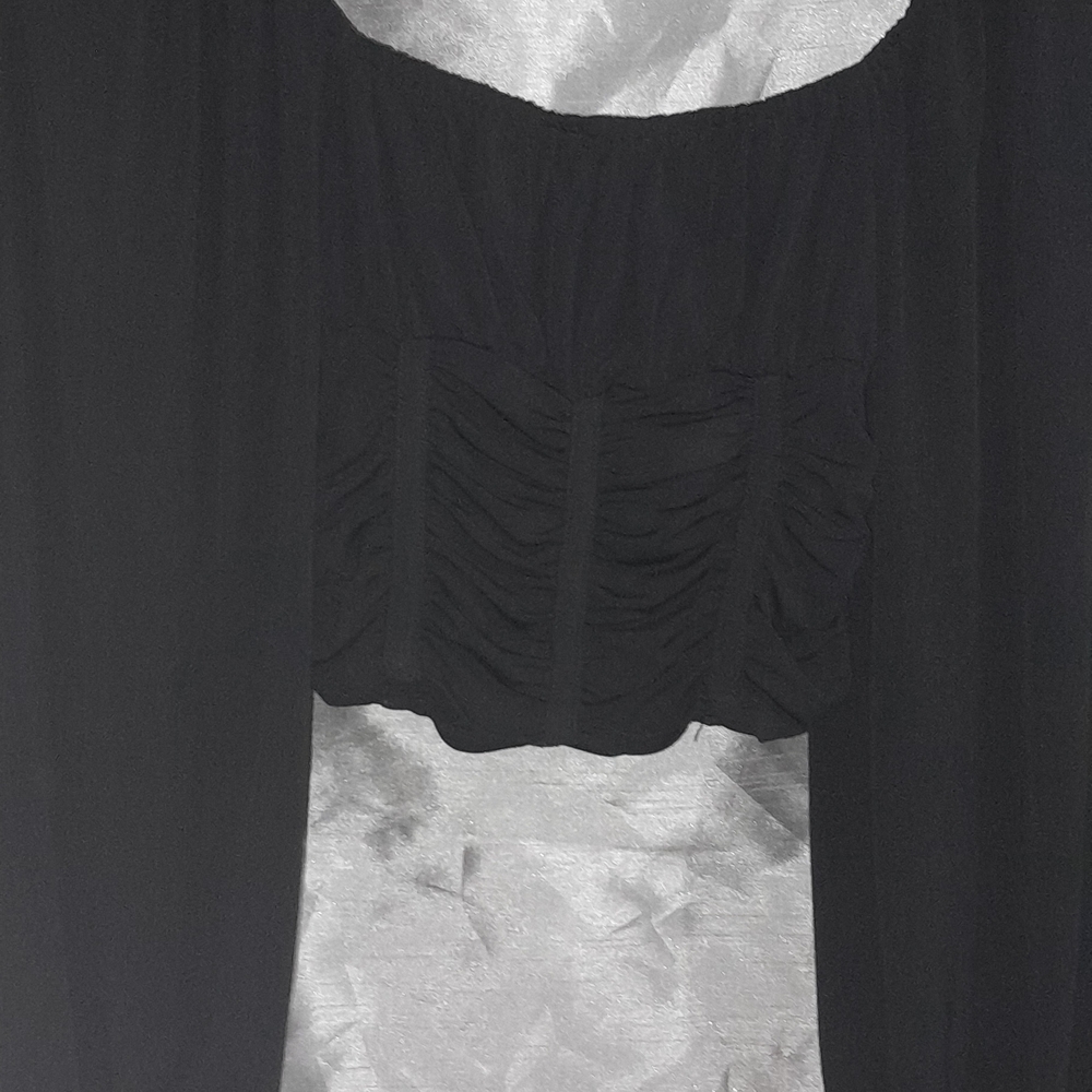 Elegant Black Women's Crop Top